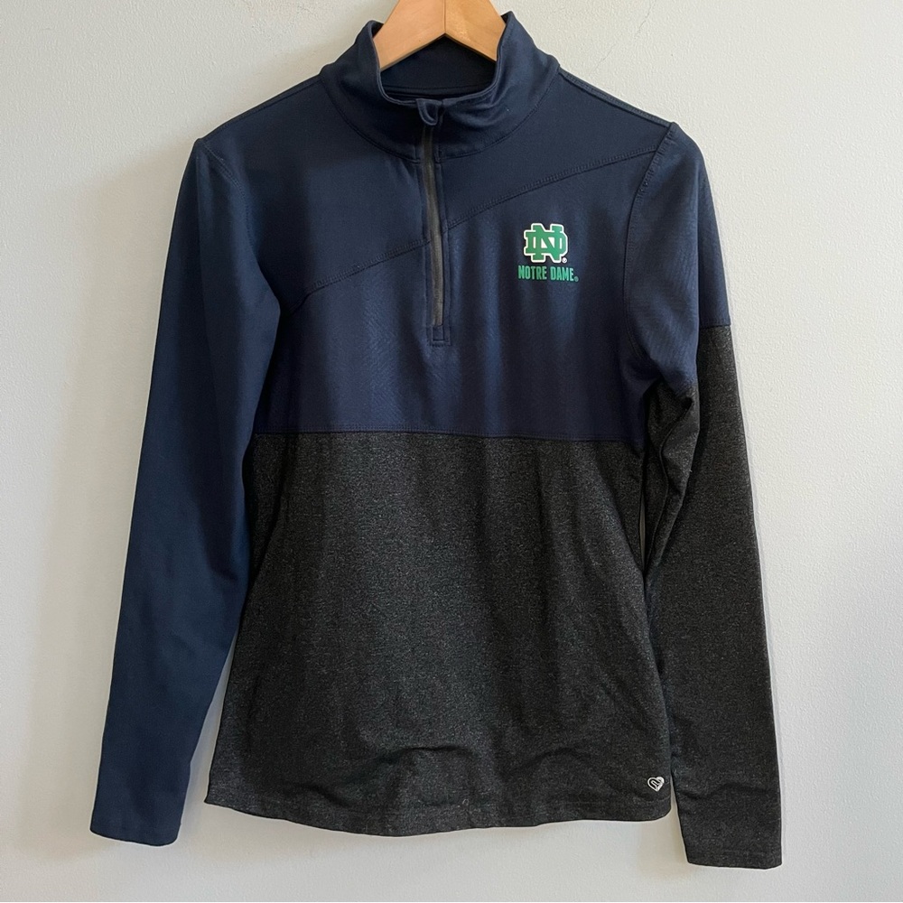 Colosseum Women’s Notre Dame Long Sleeve Quarter Zip Size M Collegiate